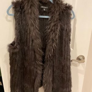 Raccoon and Rabbit Fur Vest